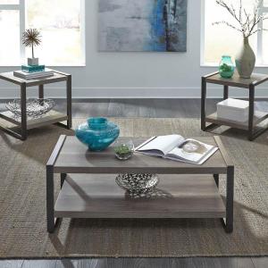 Coffee and End Table Set - Greystone Finish