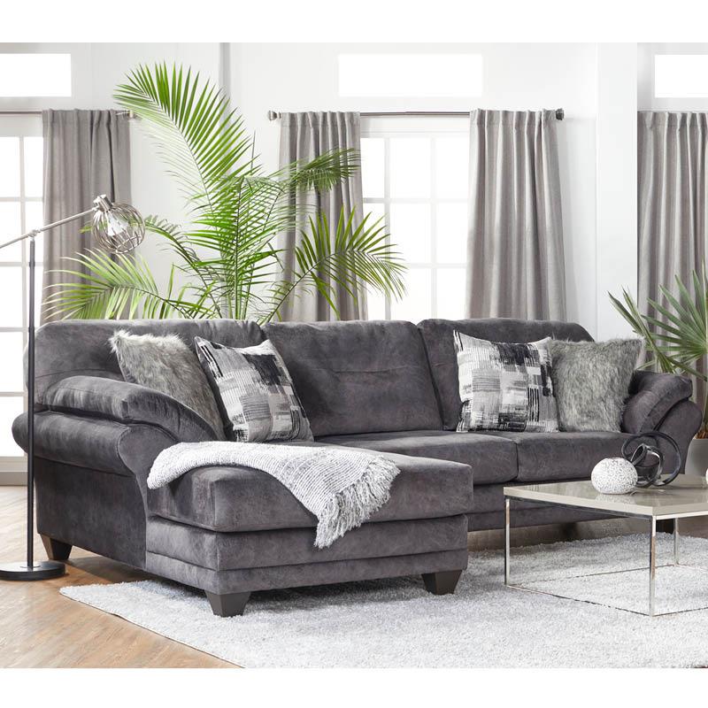 Hughes Furniture Hughes Sectional - Gray